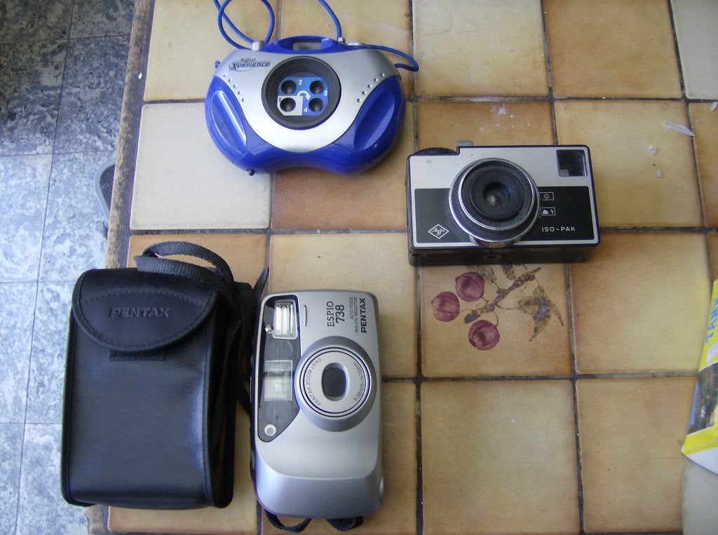 lot camera's voor de verzamelaar, Ophalen, Gebruikt