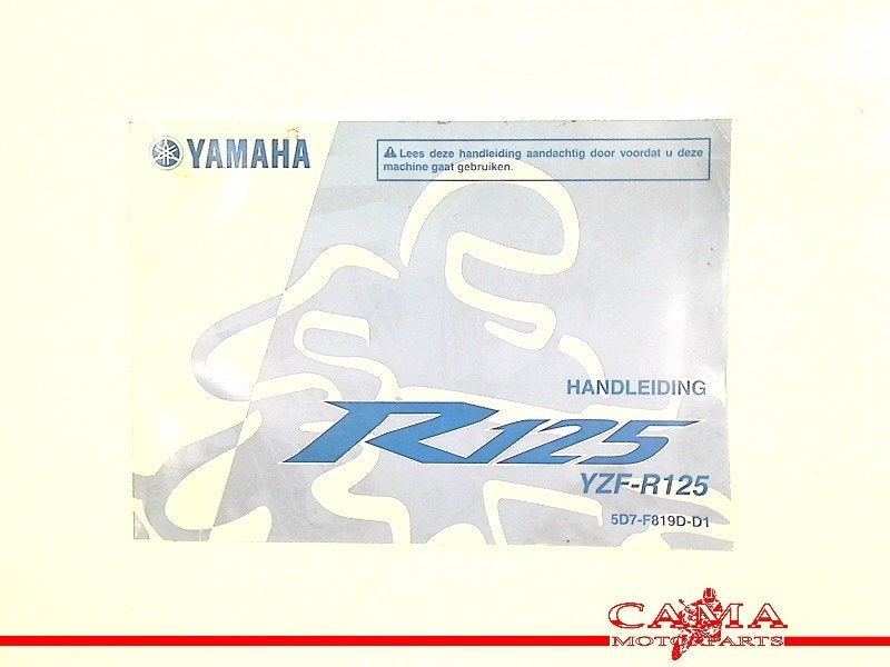 MANUEL UTILISATEUR NOTICE Yamaha, Motos, Dhr. S. di Majo, Utilisé, Info@cama-motorparts.nl, P.J. Troelstraweg 8 8
3144 CX  MAASSLUIS, NL