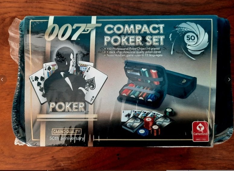 James Bond 007 Compact Poker Set 50th Birthday Sealed, Enlèvement ou Envoi, Neuf, Film, Autres types