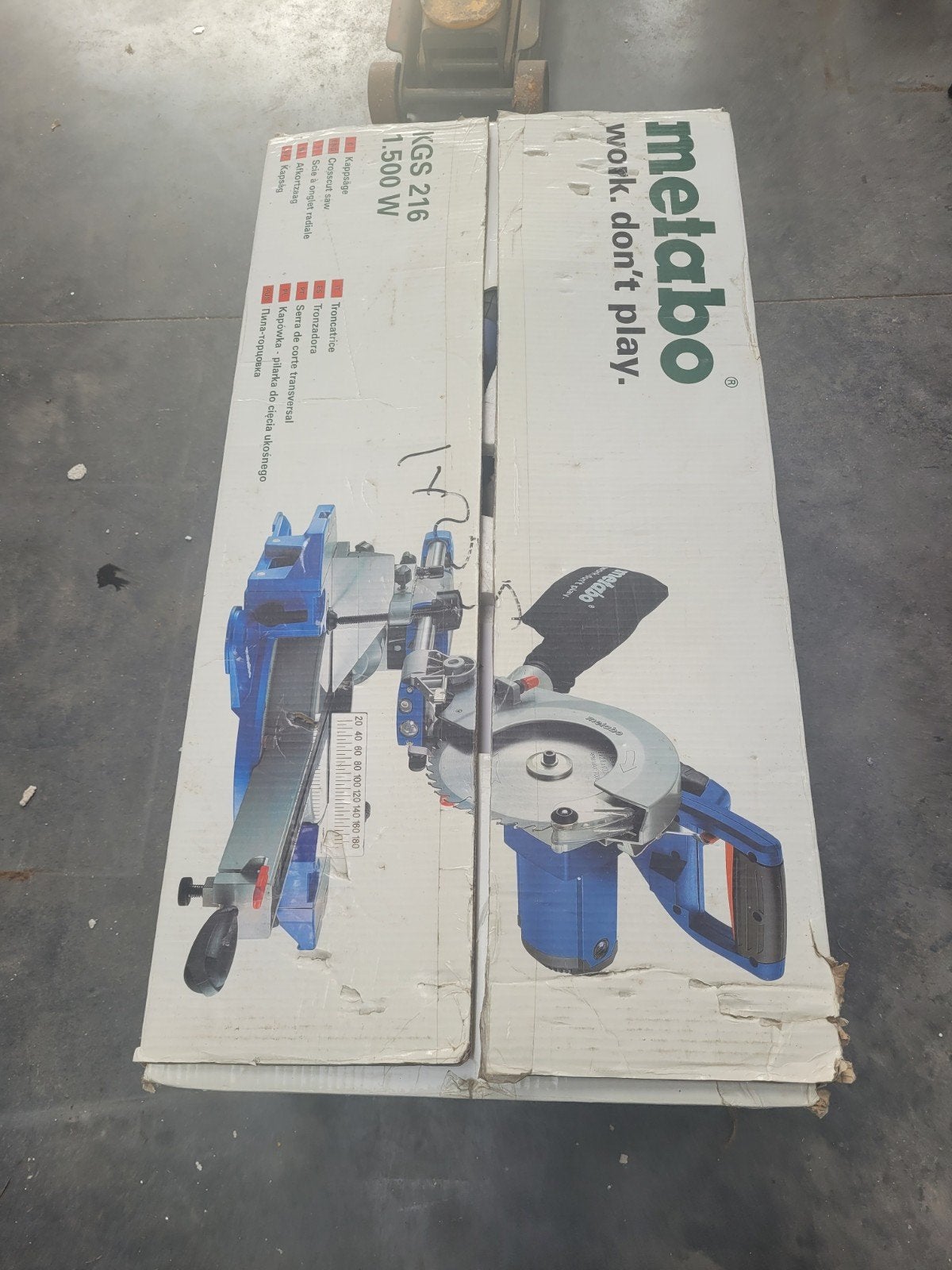 Afkortzaag metabo, Doe-het-zelf en Bouw, Gereedschap | Zaagmachines, Ophalen of Verzenden, Afkortzaag