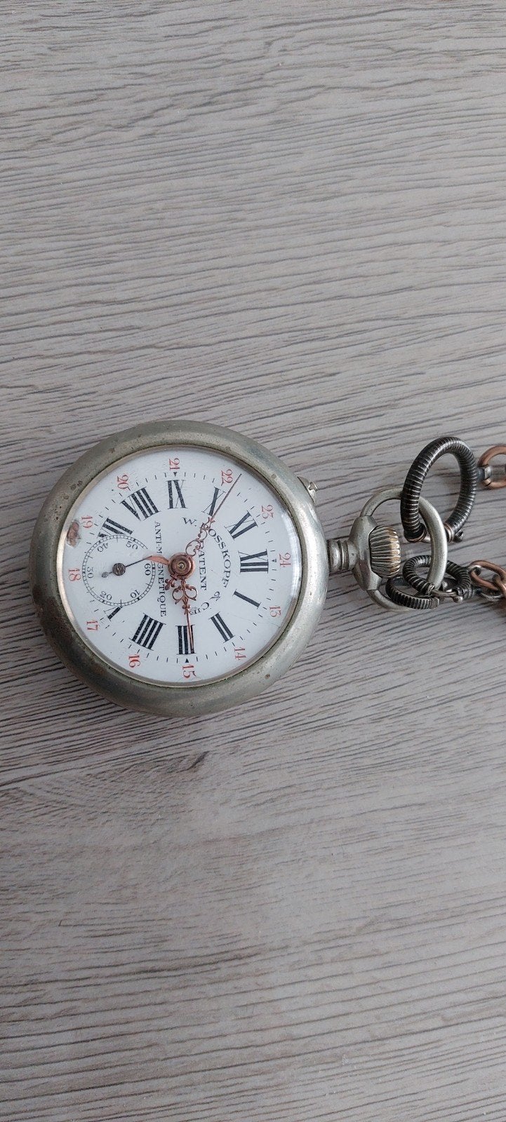 Zakhorloge antiekw.rosskopf werkt nog perfect, Handtassen en Accessoires, Horloges | Antiek, Ophalen, Zakhorloge