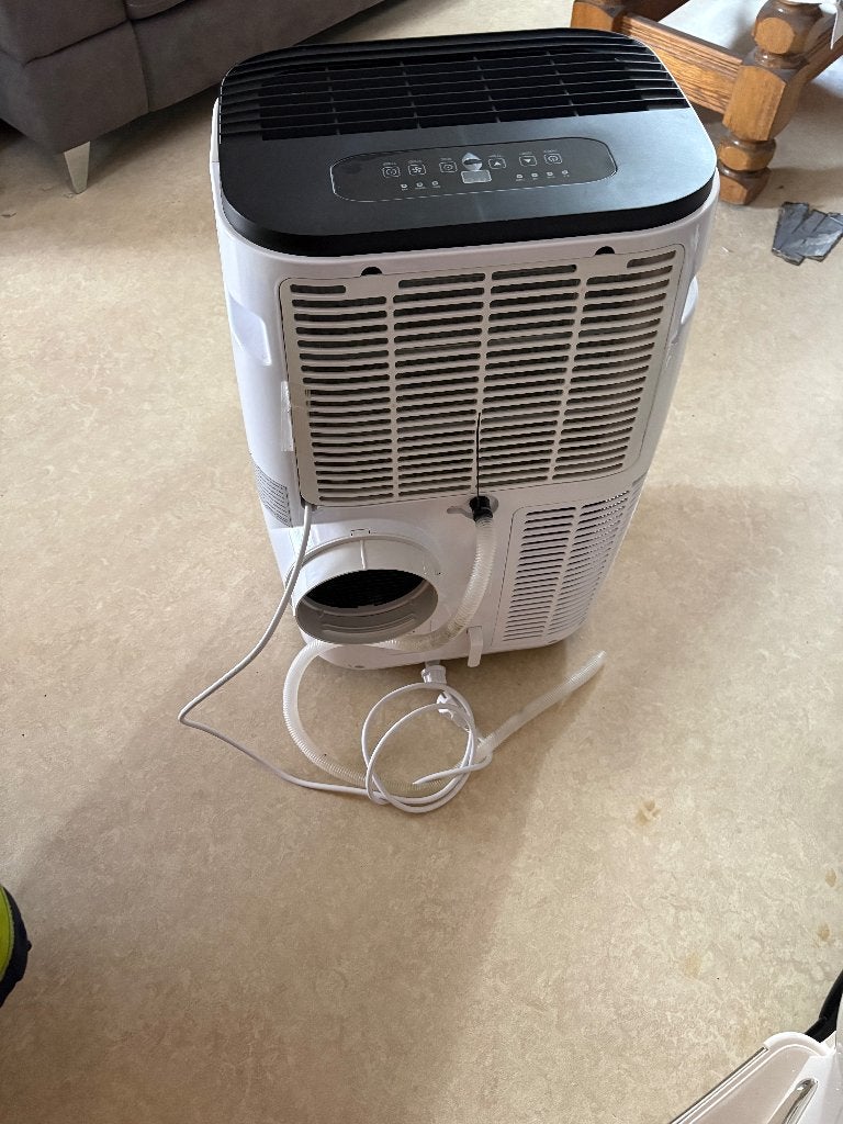 Mobiele airco, Ophalen, Koelen en Ontvochtigen, Zo goed als nieuw, Afstandsbediening