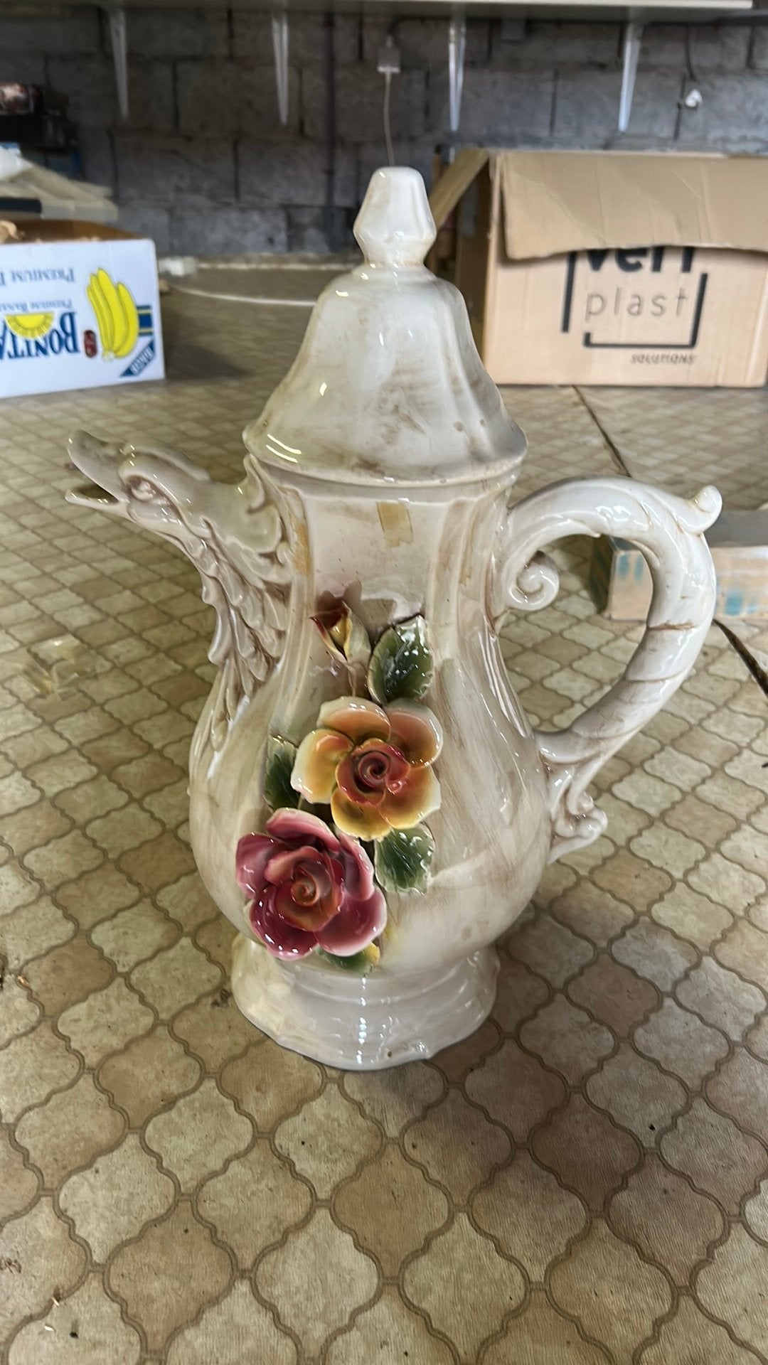 Vintage koffiepot, Ophalen, Gebruikt