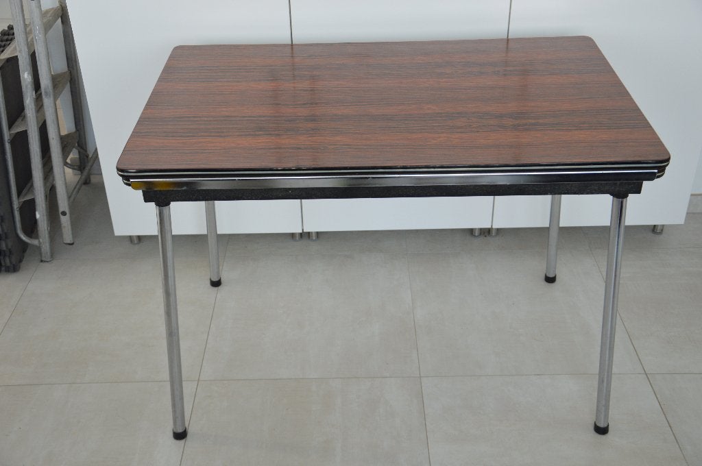 Table en formica avec rallonges, 150 à 200 cm, Cinq personnes ou plus, Synthétique, Vintage