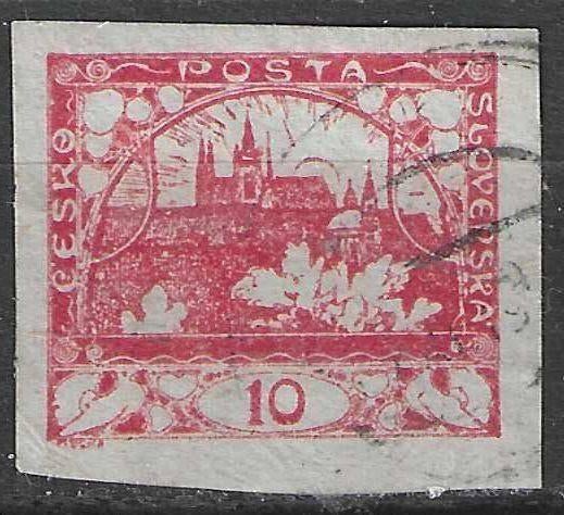 Tsjechoslowakije 1918/1920 - Yvert 5 - Hradcany - 10 h. (ST), Verzenden, Gestempeld
