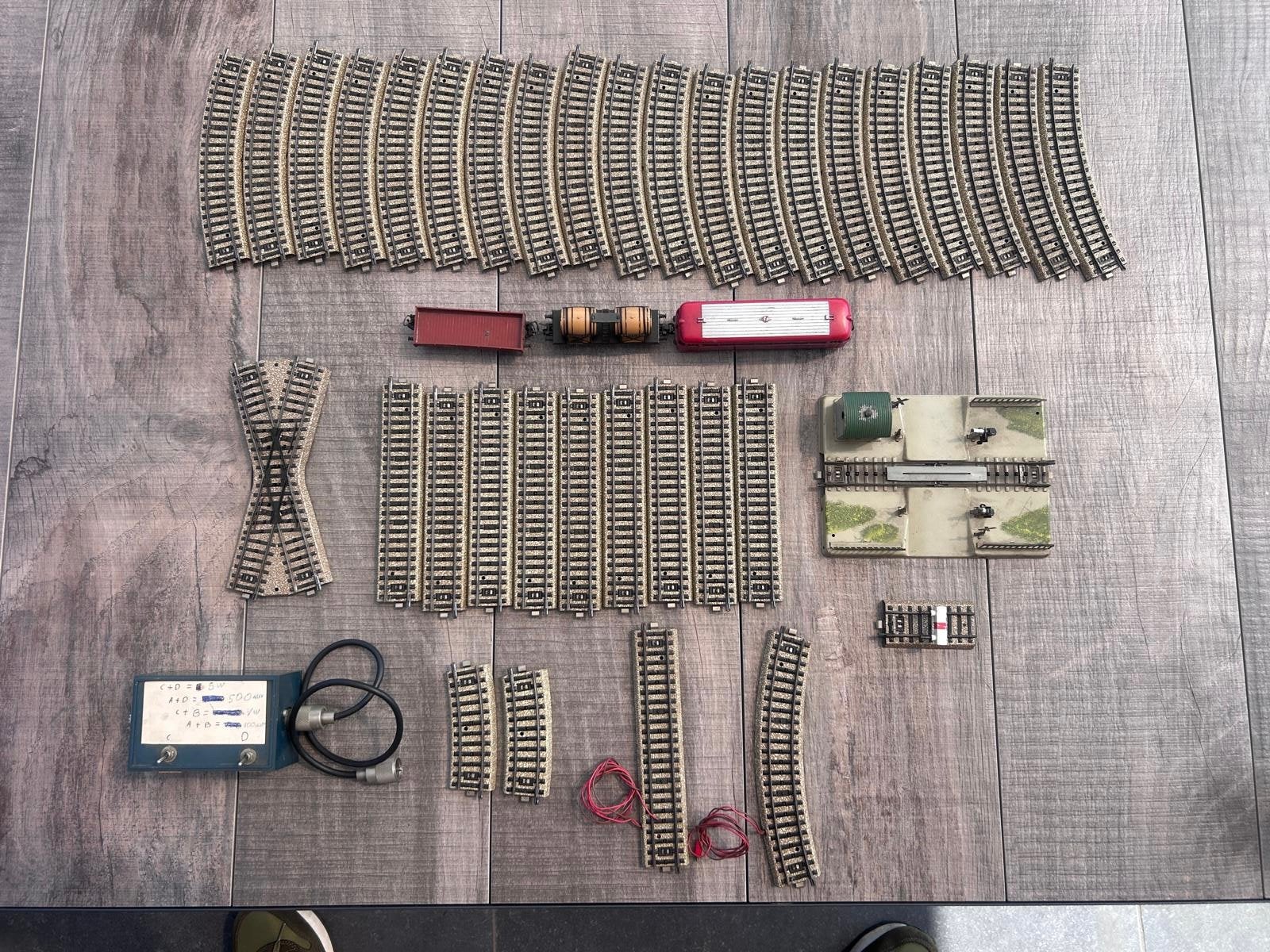 Märklin H0 treinset met veel M-rails – Vintage, Hobby en Vrije tijd, Ophalen of Verzenden, Zo goed als nieuw, Treinset
