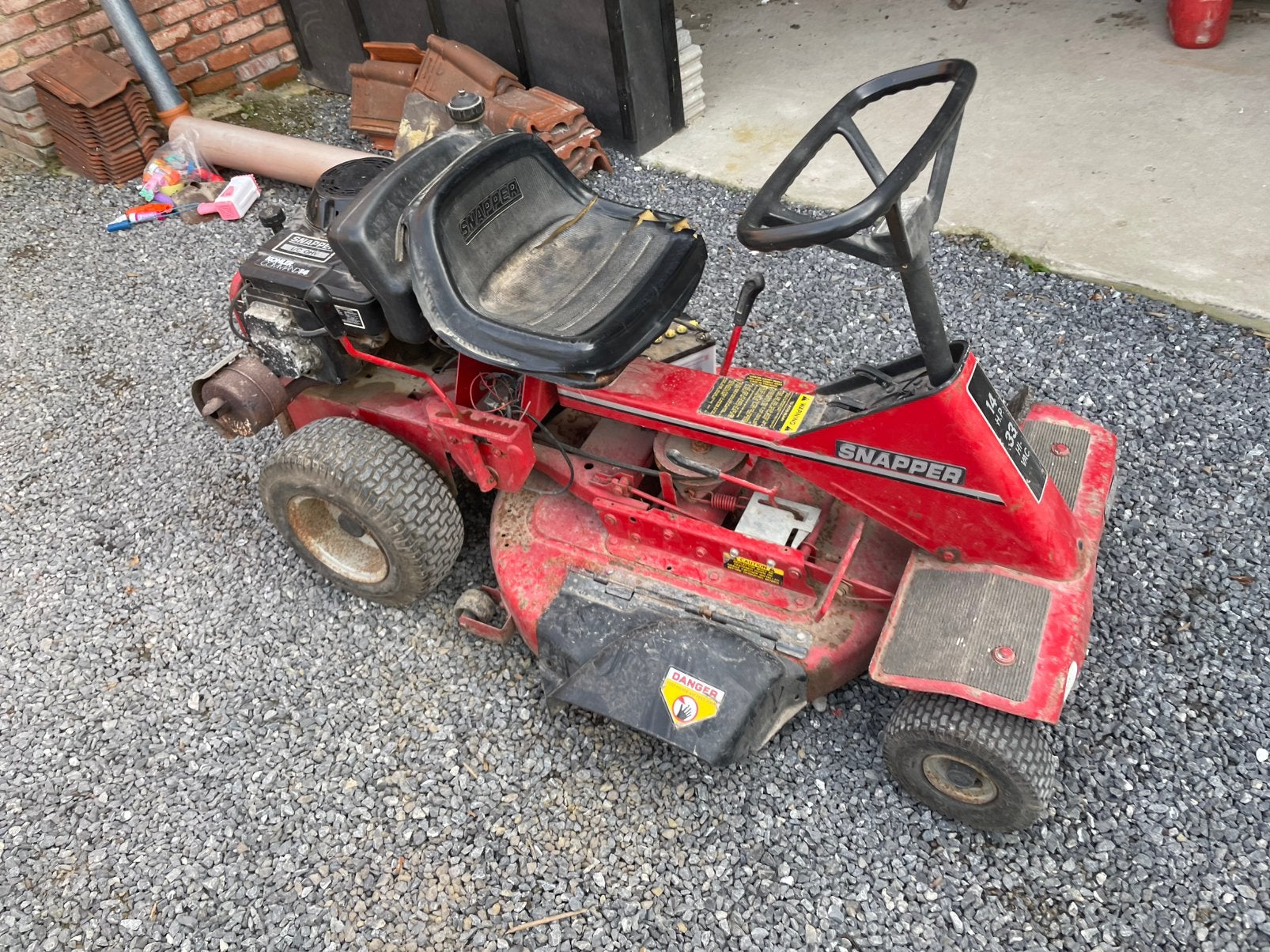 Tracteur tondeuse snapper, Jardin & Terrasse, Enlèvement, Utilisé