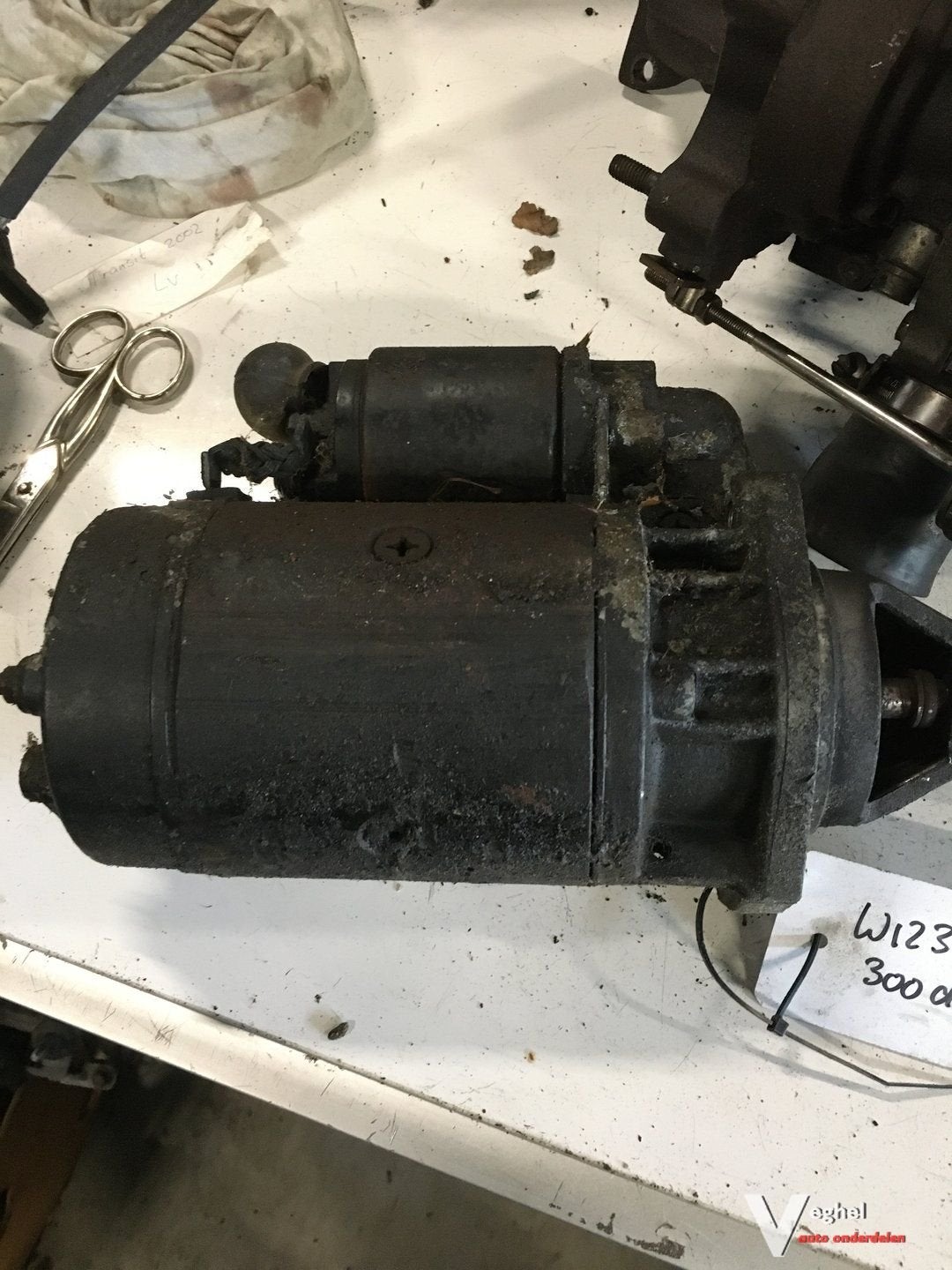 Mercedes W123 Diesel Startmotor, -, Utilisé, -, -
