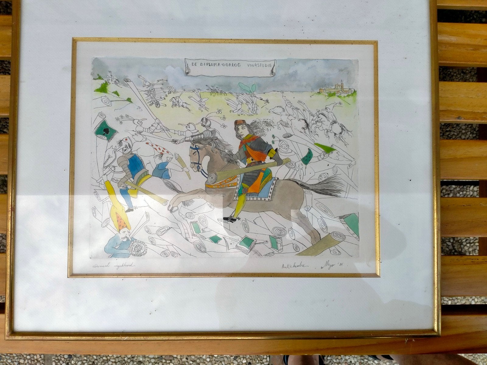 tekening, Ophalen