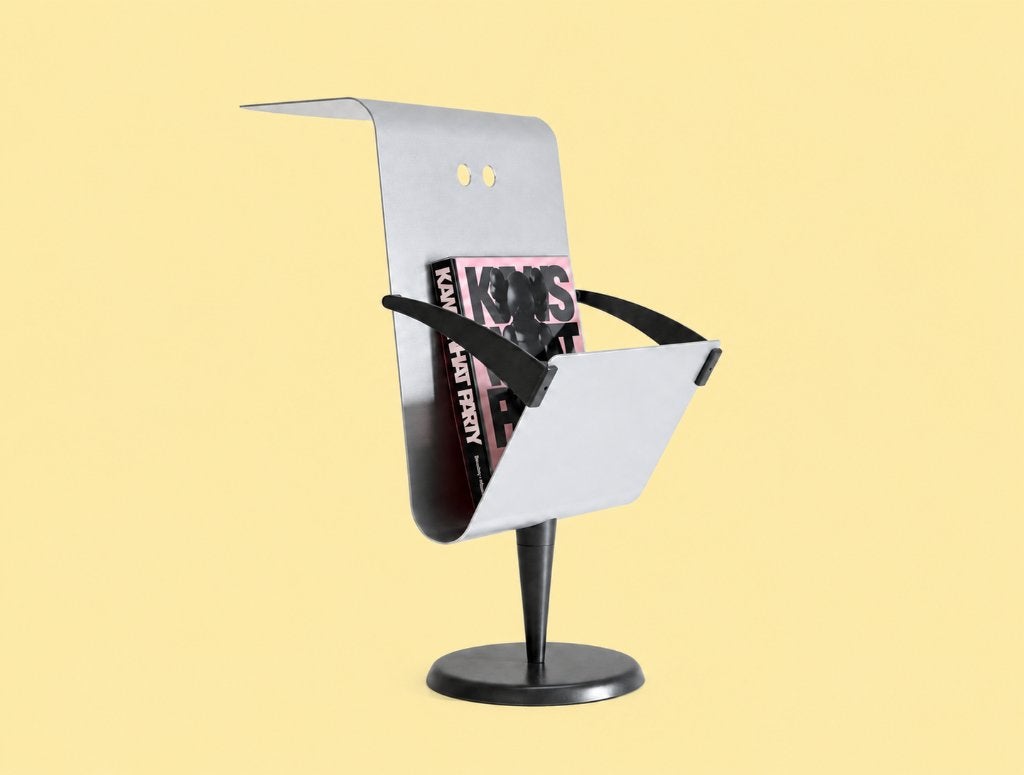 Moderne metalen minimalistische bijzettafel / Krantenbak, Maison & Meubles, Accessoires pour la Maison | Porte-journaux & Porte-revues