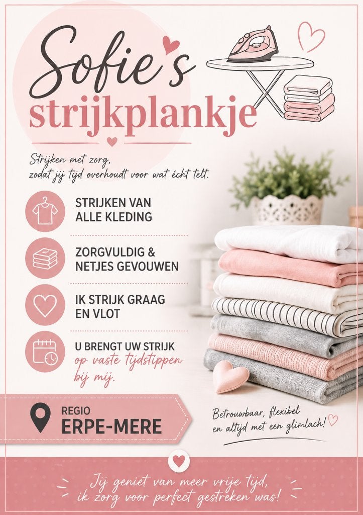 Nieuw strijkdienst in Erpe-Mere - strijken, Ophalen, Nieuw