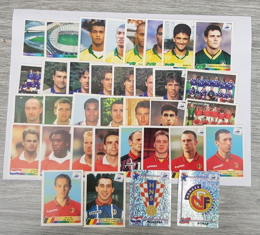 Panini World Cup France 98 ( 35 stickers differents ), Enlèvement ou Envoi, Neuf