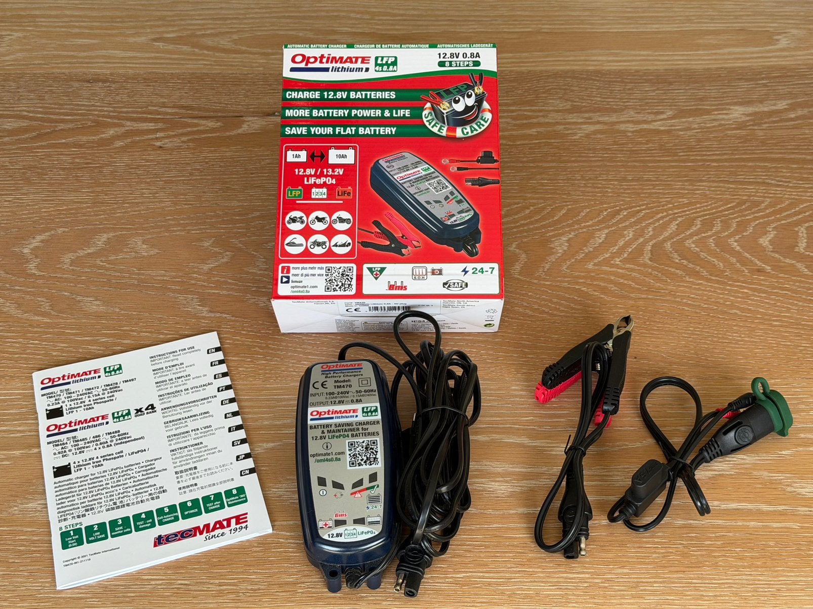 TecMate OptiMate Lithium 4s 0.8A acculader en onderhouder, Ophalen