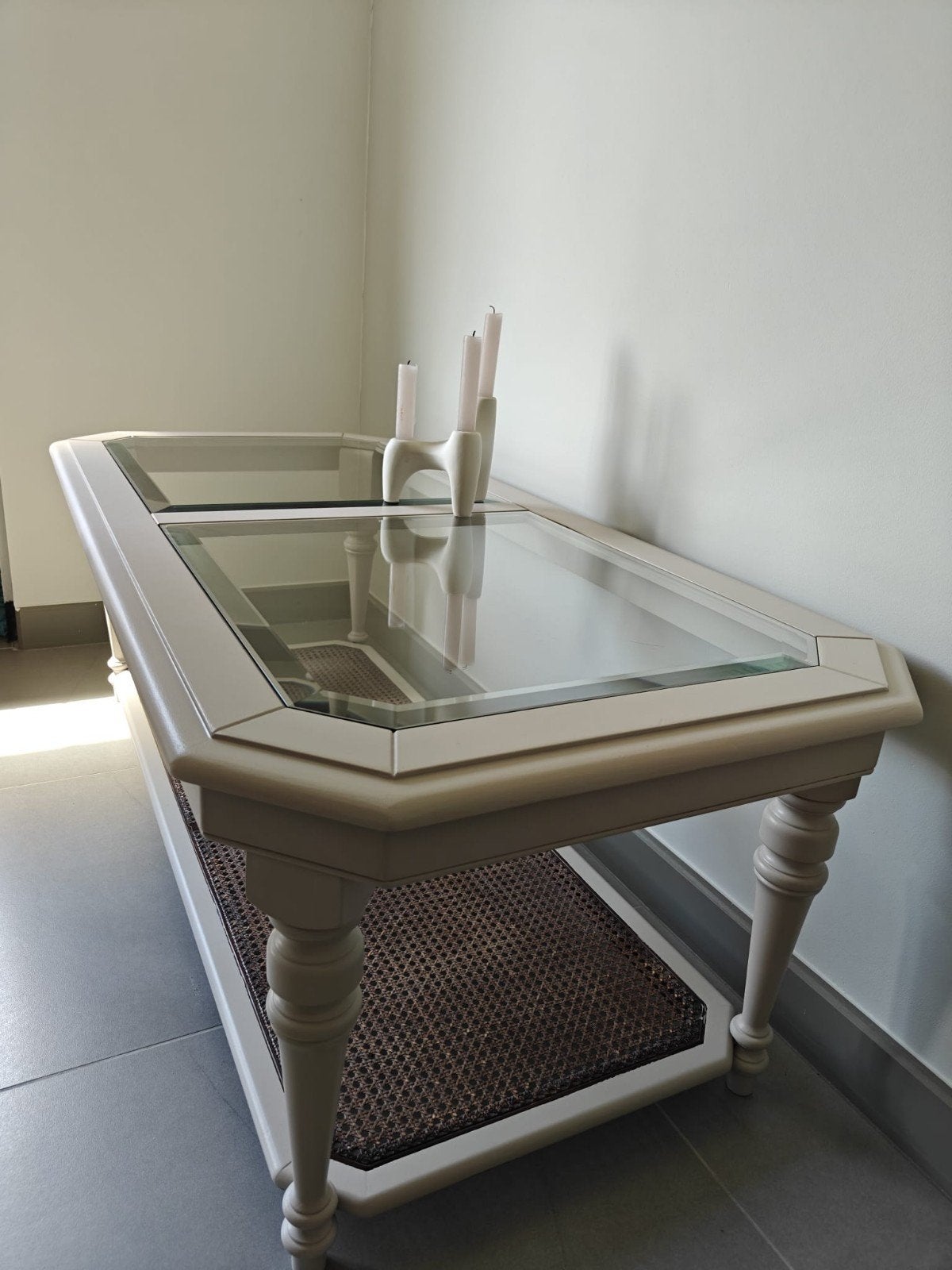 Salontafel, Huis en Inrichting, Tafels | Salontafels, Ophalen, Glas