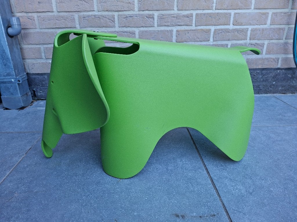Eames elephant kinderstoel, Antiquités & Art, 41 cm, Vert, Plastique, Enlèvement