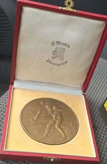 Bronzen medaille, Ophalen of Verzenden, Brons
