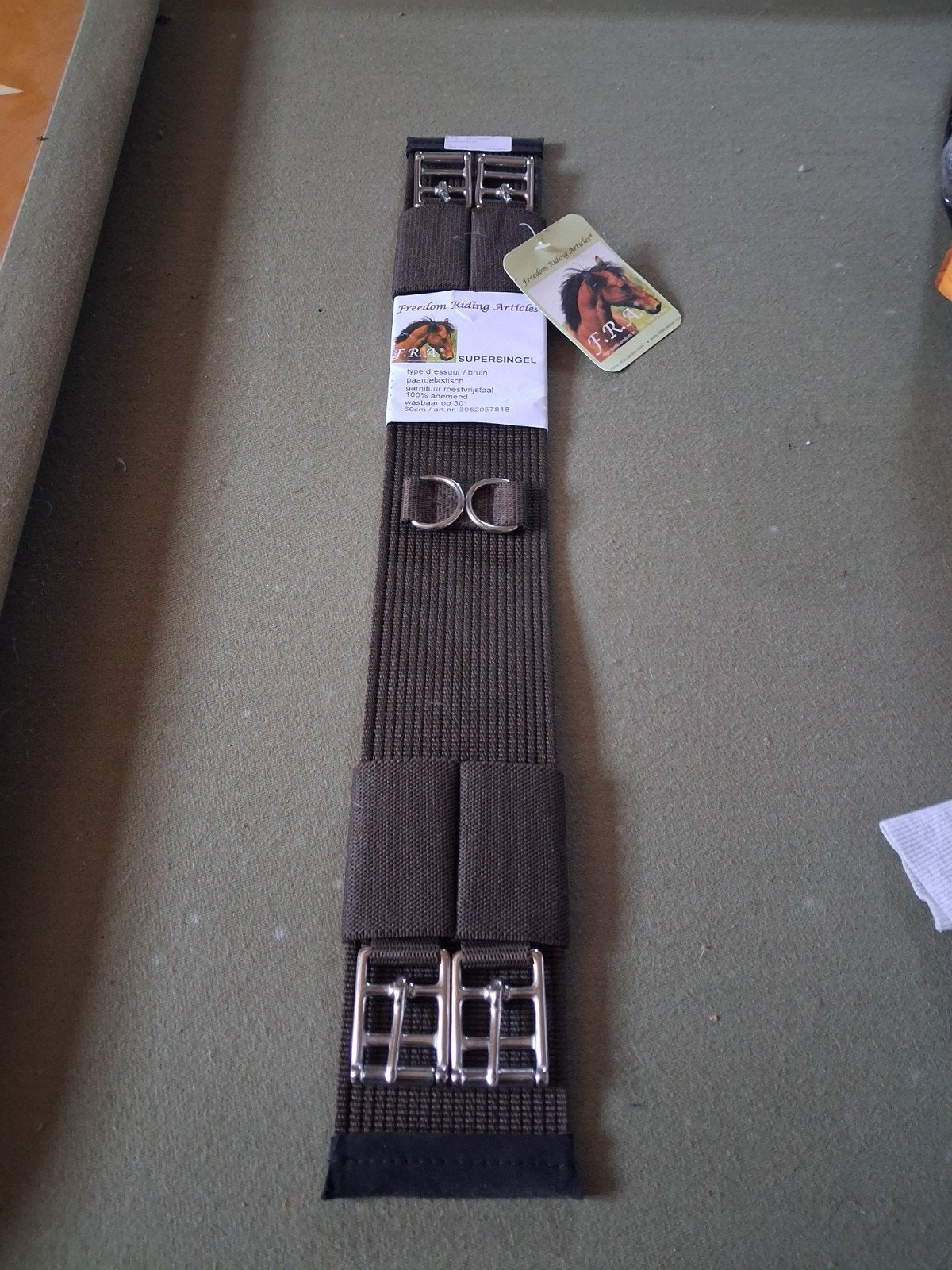 dressuursingel bruin 60 cm, Dieren en Toebehoren, Bruin, Ophalen of Verzenden, Singel, F.R.A.