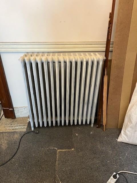 5x Antieke gietijzeren radiatoren te koop, Ophalen, Gebruikt, Radiator, 60 tot 150 cm
