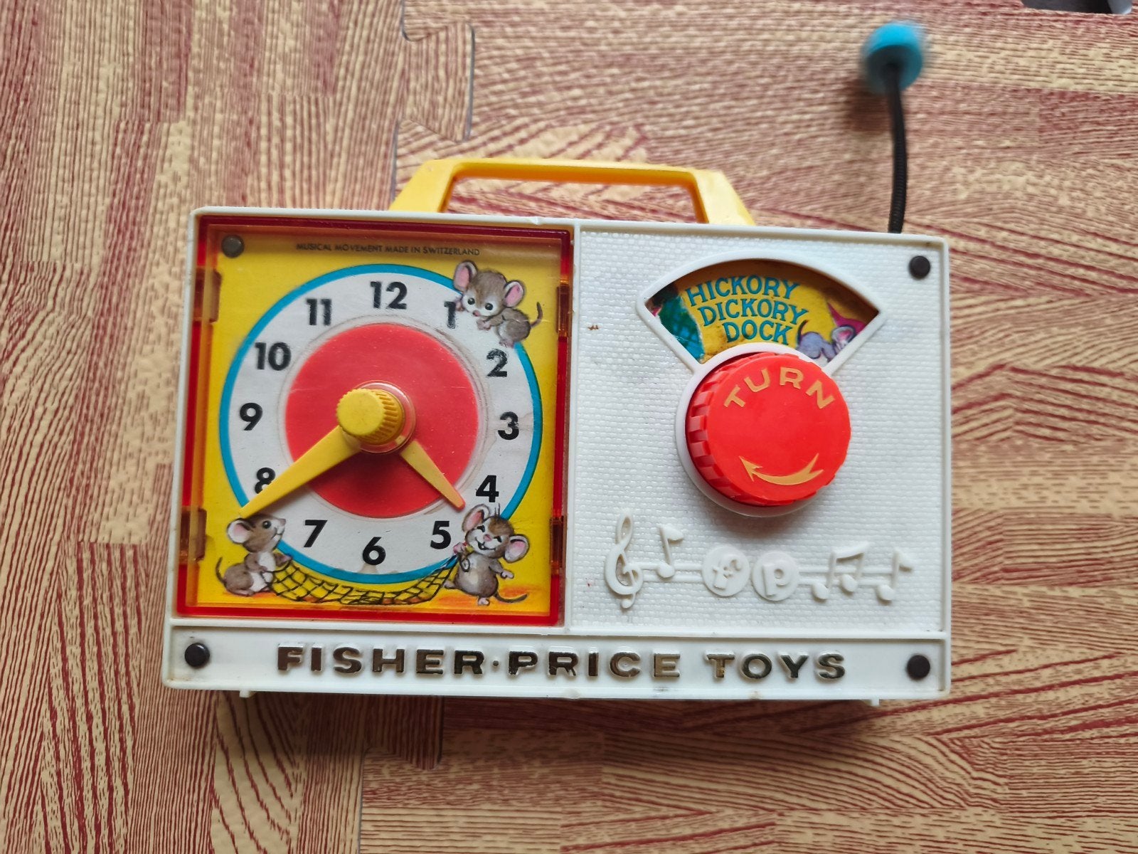 Vintage Fisher-Price No. 107 - Boîte à musique Hickory Dicti, Enlèvement