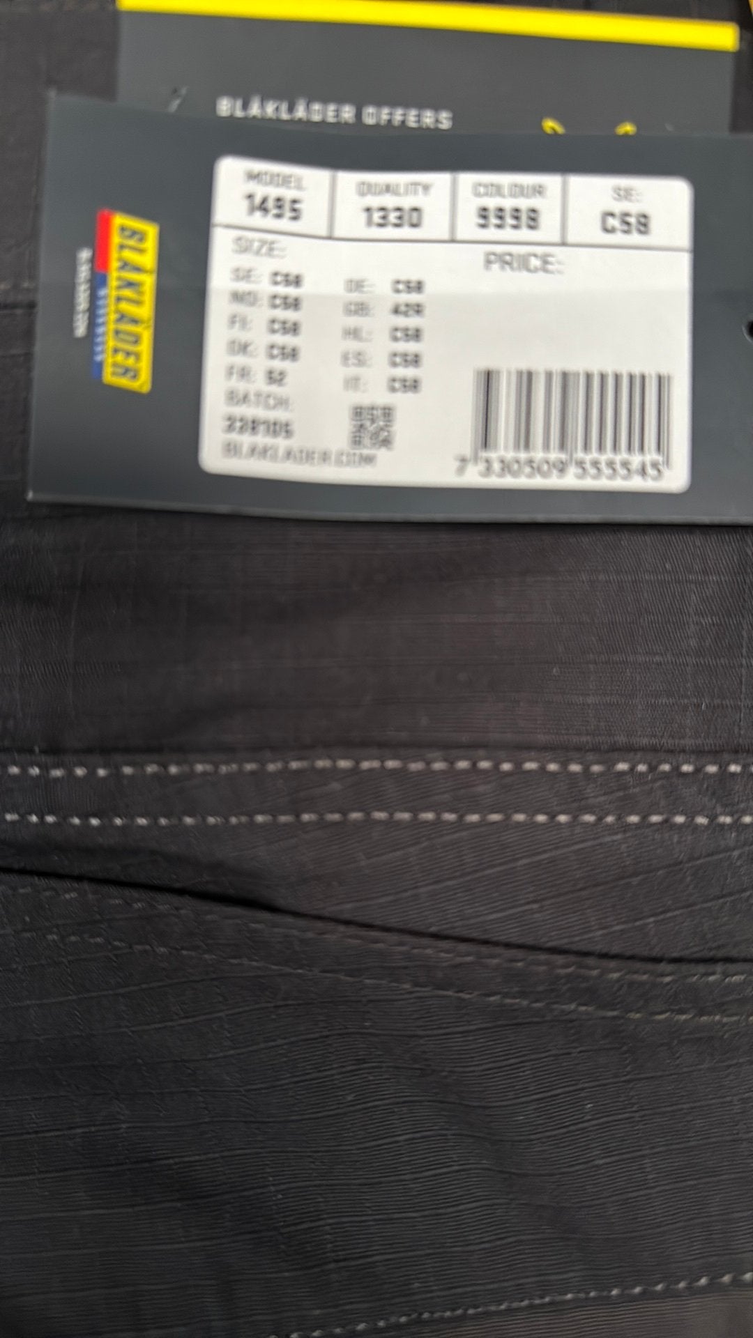 Nieuwe werkbroek blacklader, Doe-het-zelf en Bouw, Veiligheidskleding, Ophalen of Verzenden, Nieuw