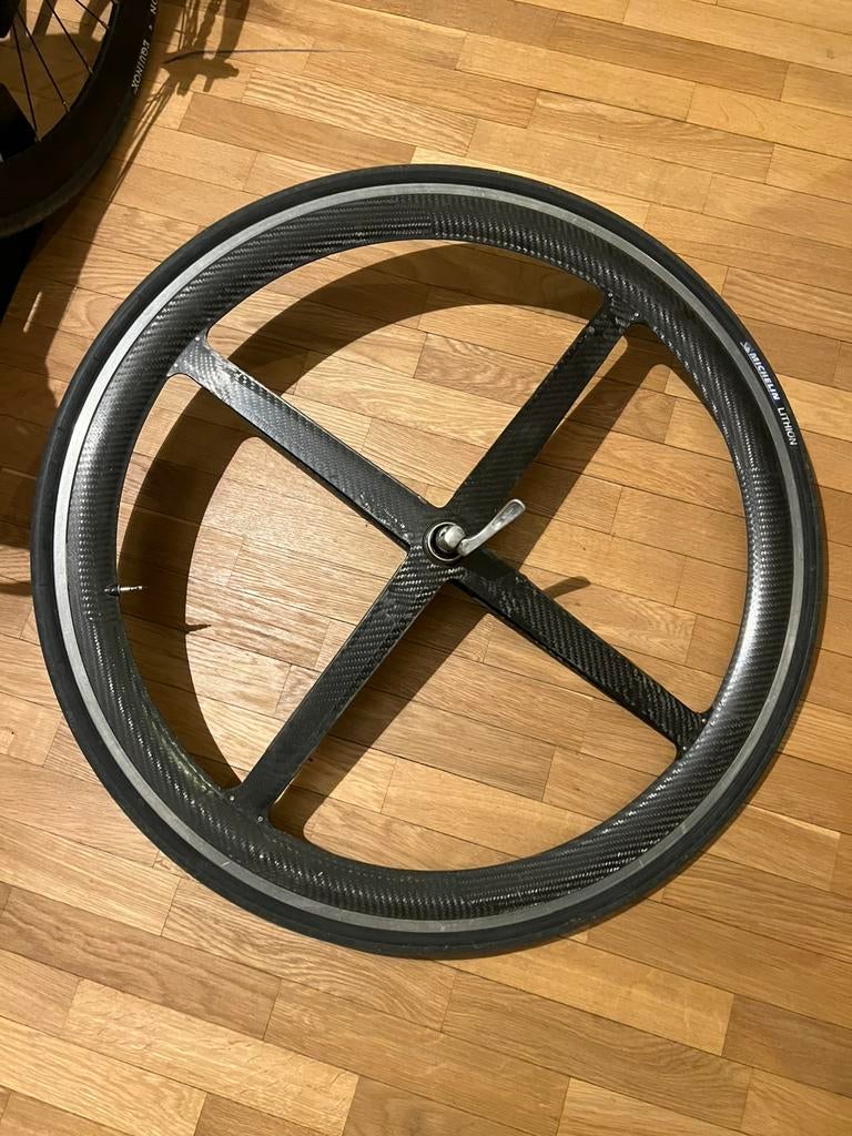 Roue avant spinergy revx super stiff, Enlèvement, Utilisé, Carbone, Racefiets