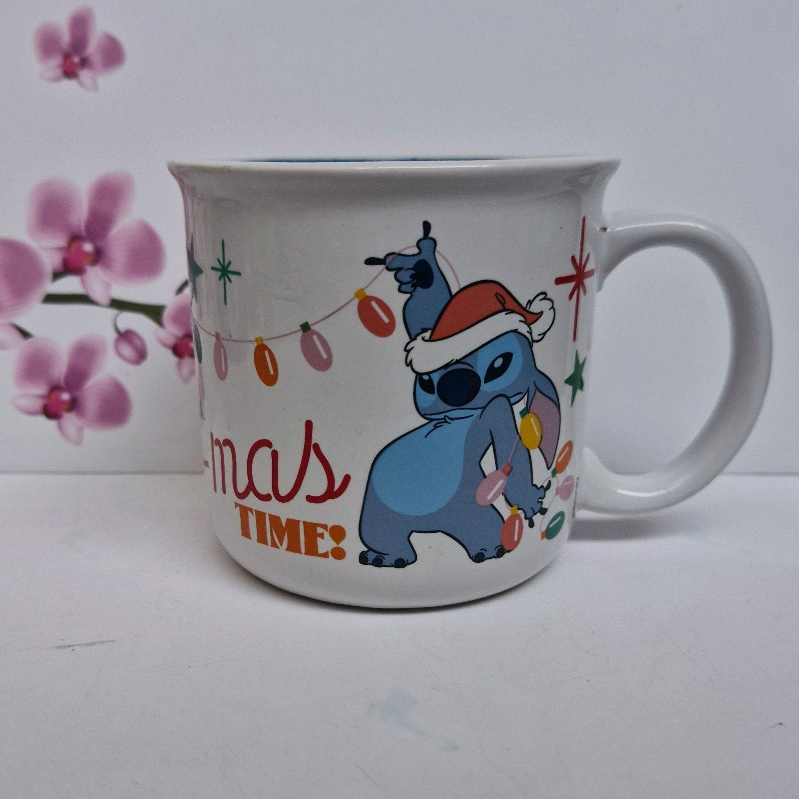 💙 Disney Stitch Christmas Mok 🎄, Ophalen of Verzenden, Overige figuren, Zo goed als nieuw, Servies