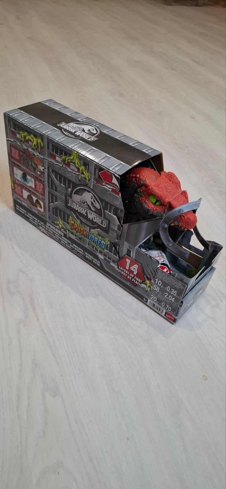 Jurassic world spinosaurus, Enlèvement