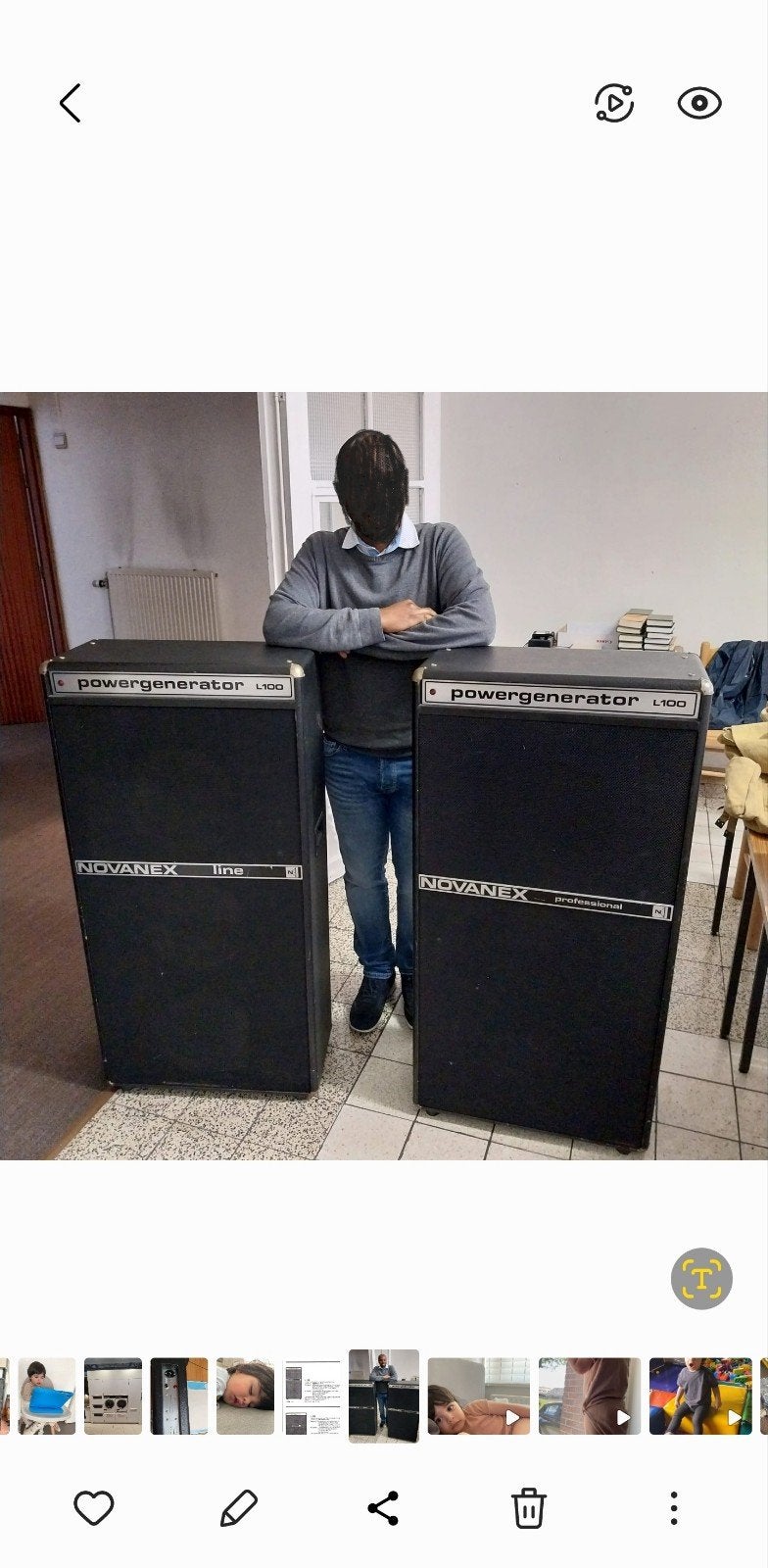 ‼️HAUT PARLEUR NOVANEX L100 AVEC AMPLIFICATEUR, Enlèvement, Comme neuf