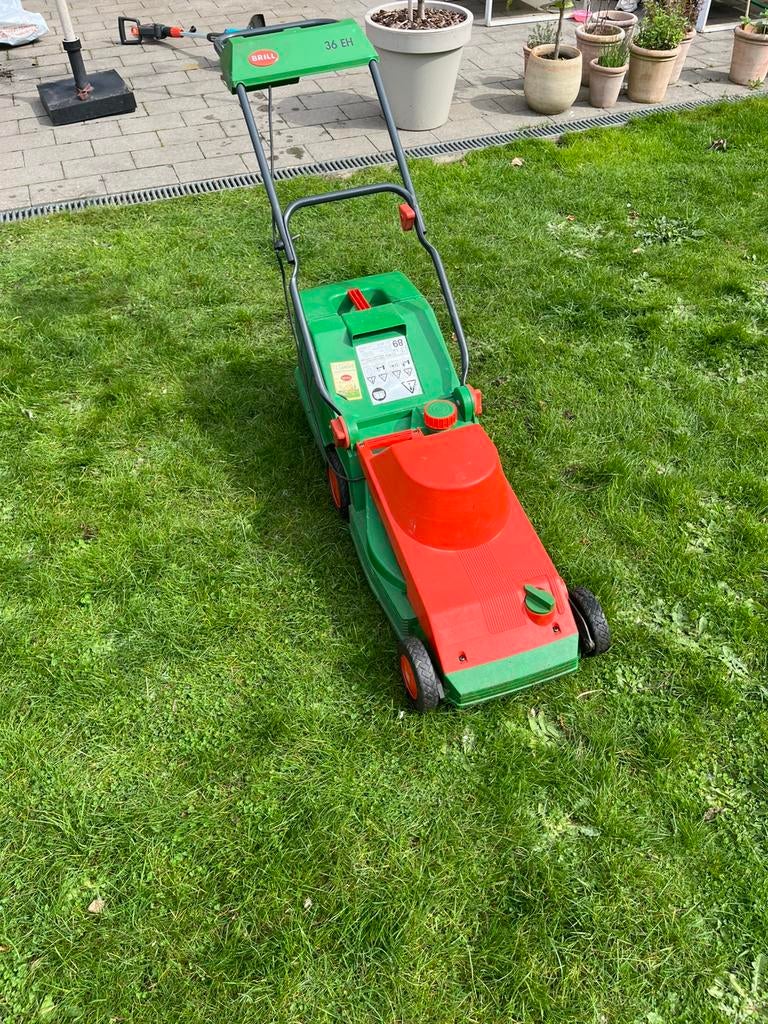 Elektrische grasmaaier Brill 36 EH – werkt perfect, Tuin en Terras, Ophalen, Gebruikt, Elektrische grasmaaier, Opvangbak