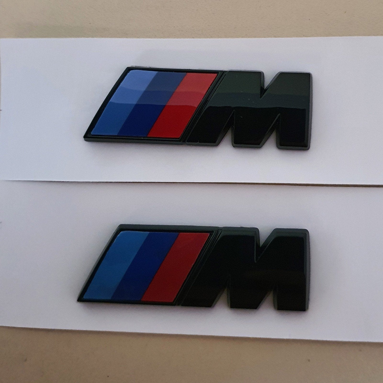 Bmw spatbord zijkant M power logo's  15 mm x 45 mm, Ophalen of Verzenden