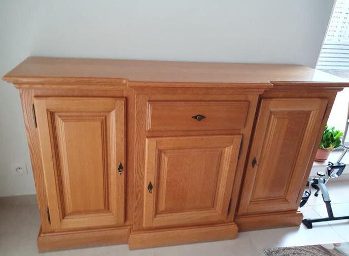 Dressoir in eik, Huis en Inrichting, Ophalen, Gebruikt, Met lade(s), 150 tot 200 cm