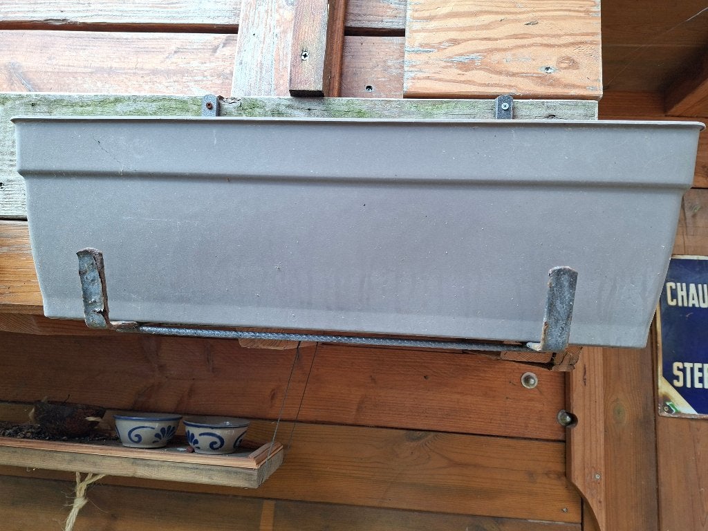 3 bloembakken met steun, afmetingen 57x18, hoogte: 18 cm, Ophalen, Gebruikt, Minder dan 30 cm, Minder dan 60 cm