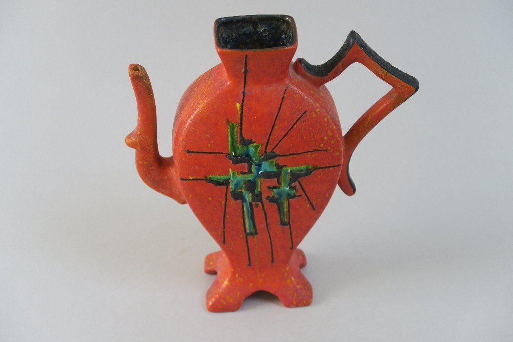 Vase vintage en céramique italienne Alvino Bagni no Bitossi, Antiquités & Art, Enlèvement ou Envoi