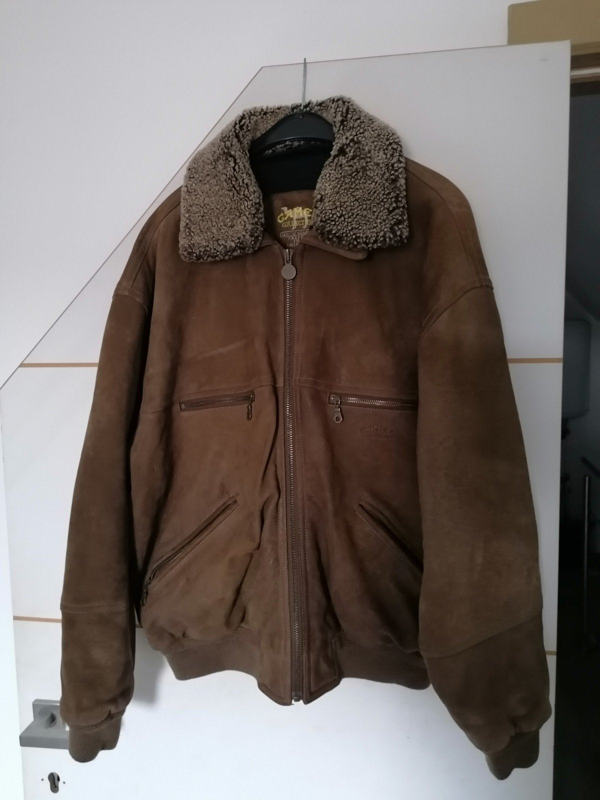 Heren jas camel, Ophalen, Bruin, Maat 56/58 (XL), Gedragen
