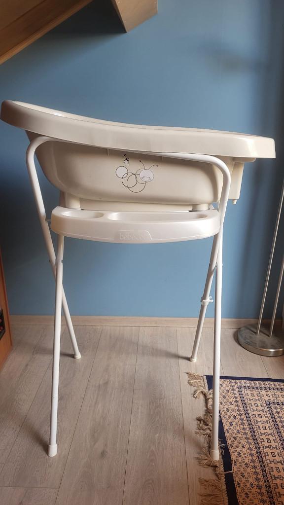 Baignoire bébé + pied pliable Marque Bébéjou, Enlèvement, Utilisé, Baignoire, Bébé-jou
