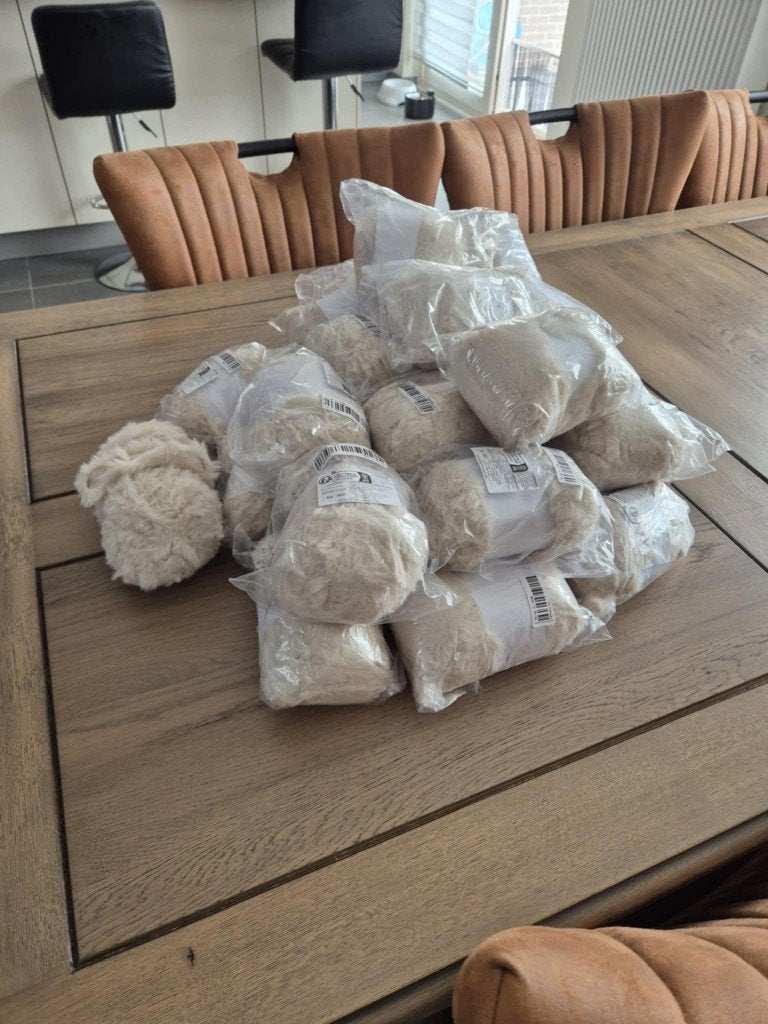 Zacht Pluizig Nepbont Garen 100g, Enlèvement ou Envoi