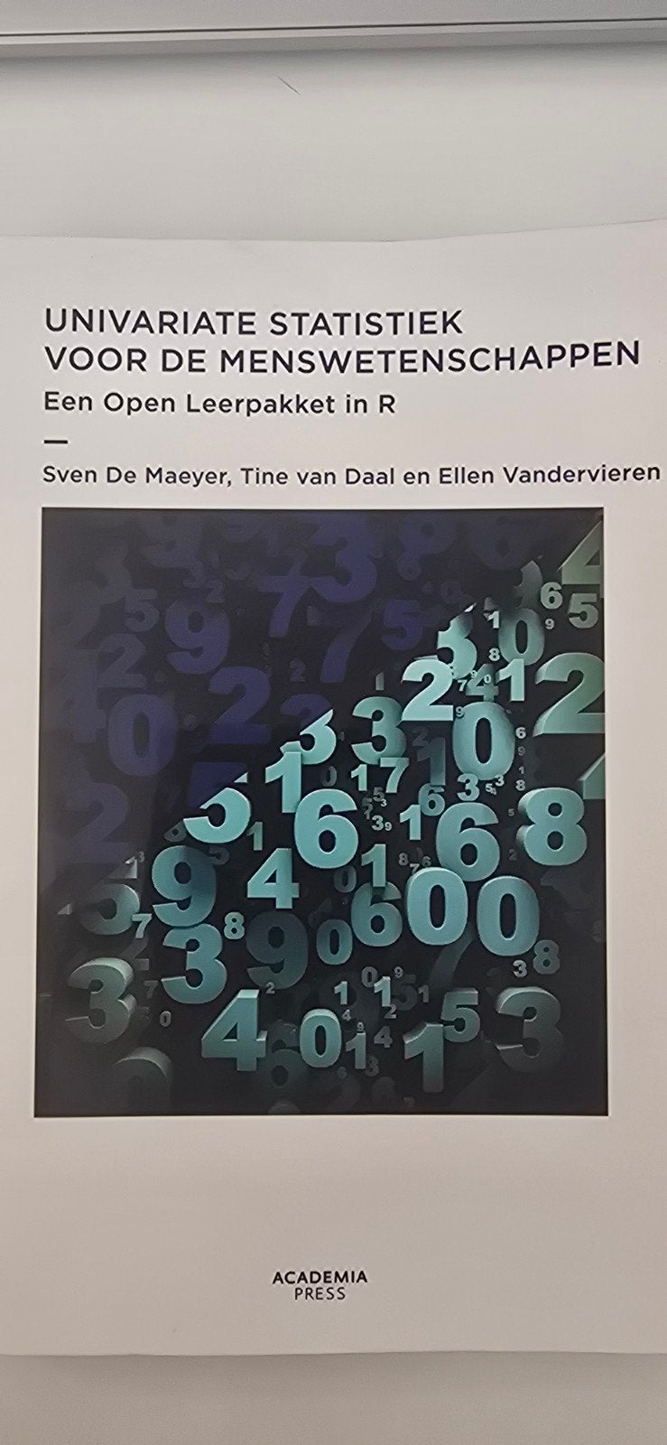 Univariate statistiek voor de menswetenschappen, Ophalen of Verzenden, Sven De Maeyer; Tine Van Daal; Ellen Vandervieren