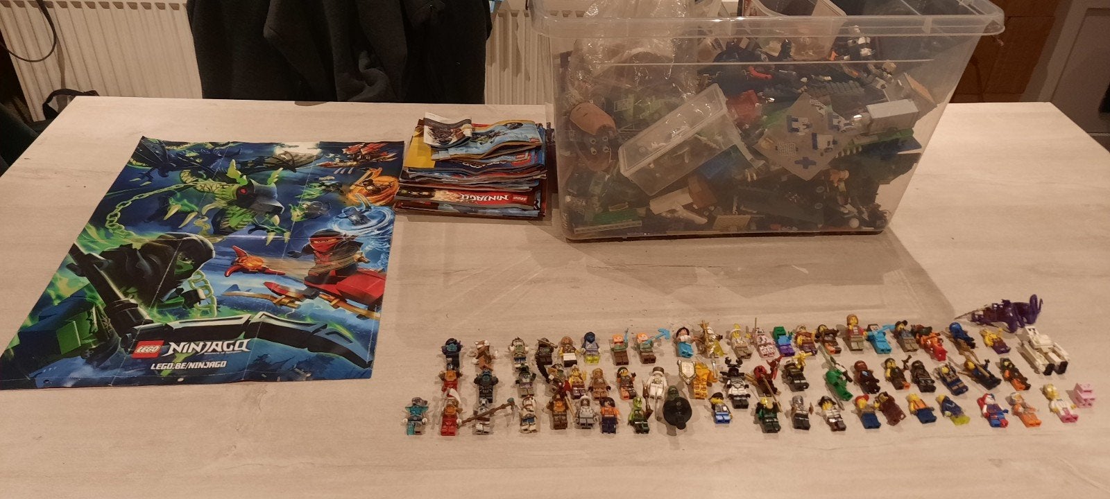 Grote verzameling lego, Ophalen