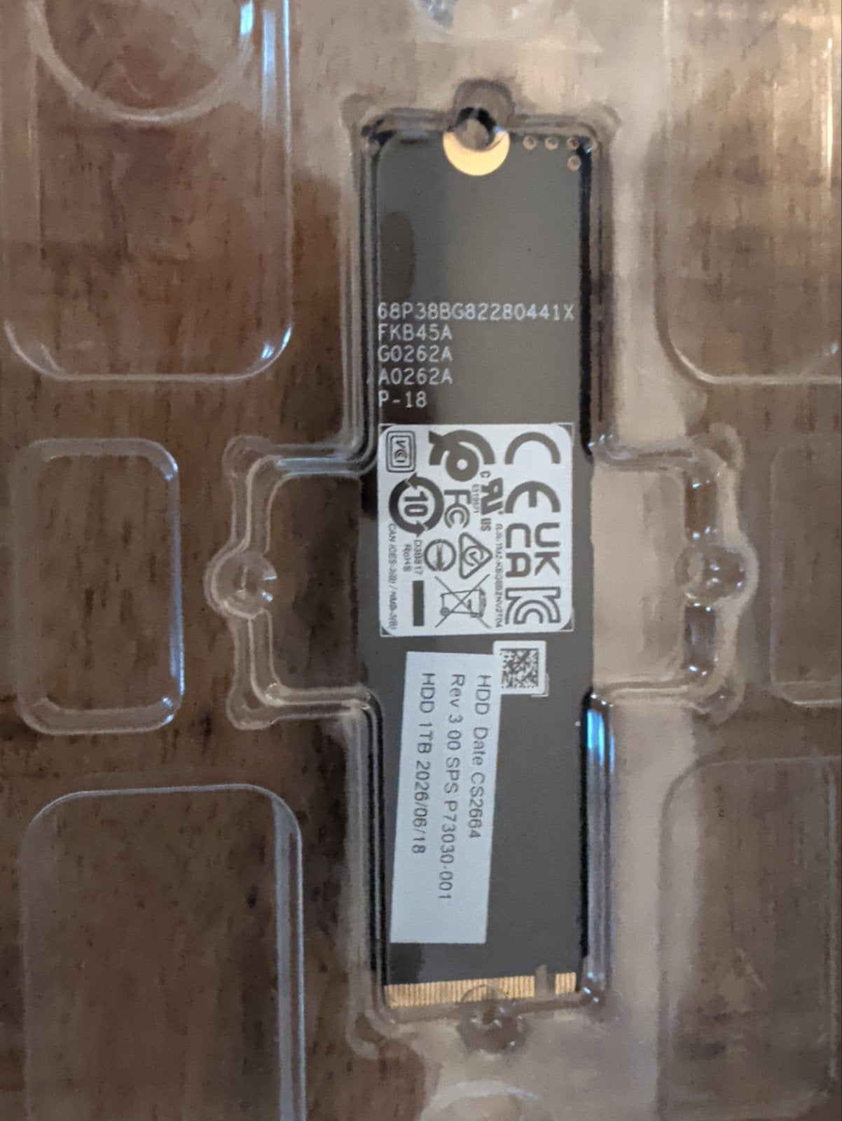 1tb M2 SSD schijf, Computers en Software, Ophalen of Verzenden, Laptop, SSD