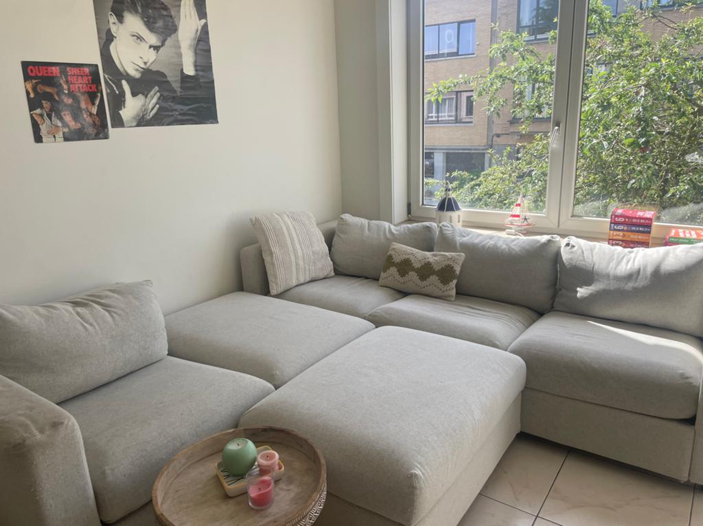 Mooie lichtgrijze sofa van ikea, Maison & Meubles, Canapés | Coins salons complets, Utilisé, Enlèvement