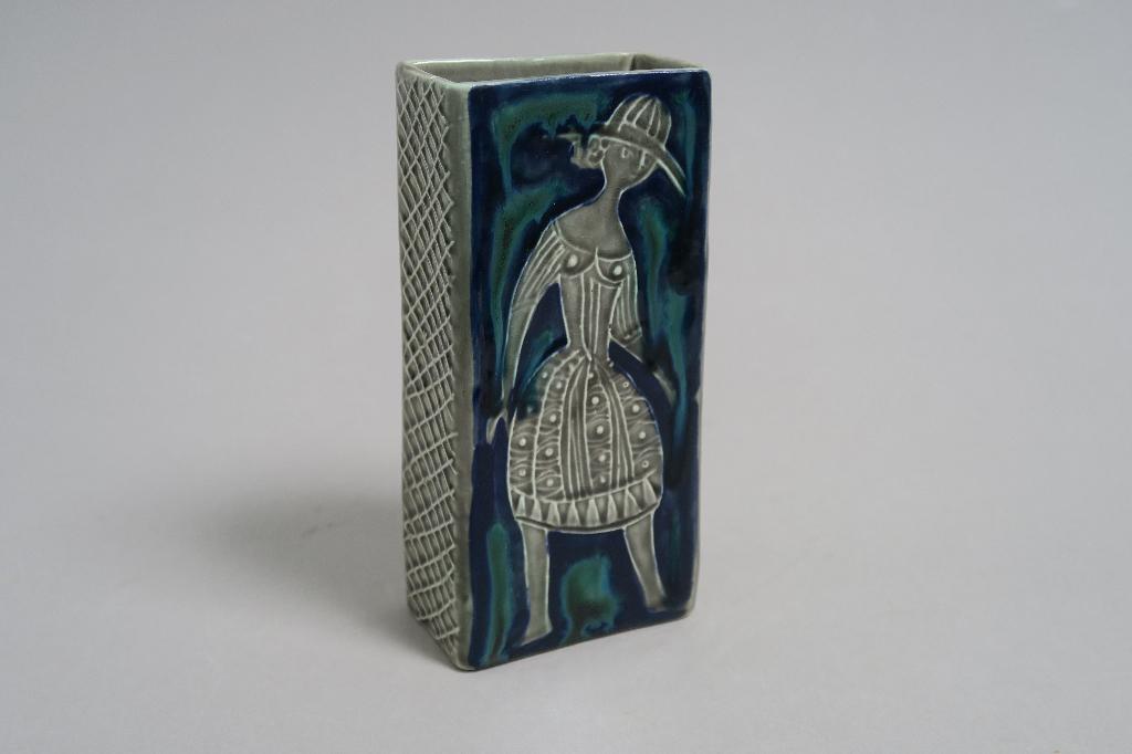 Vase vintage en céramique italienne Alessio Tasca, Ophalen of Verzenden