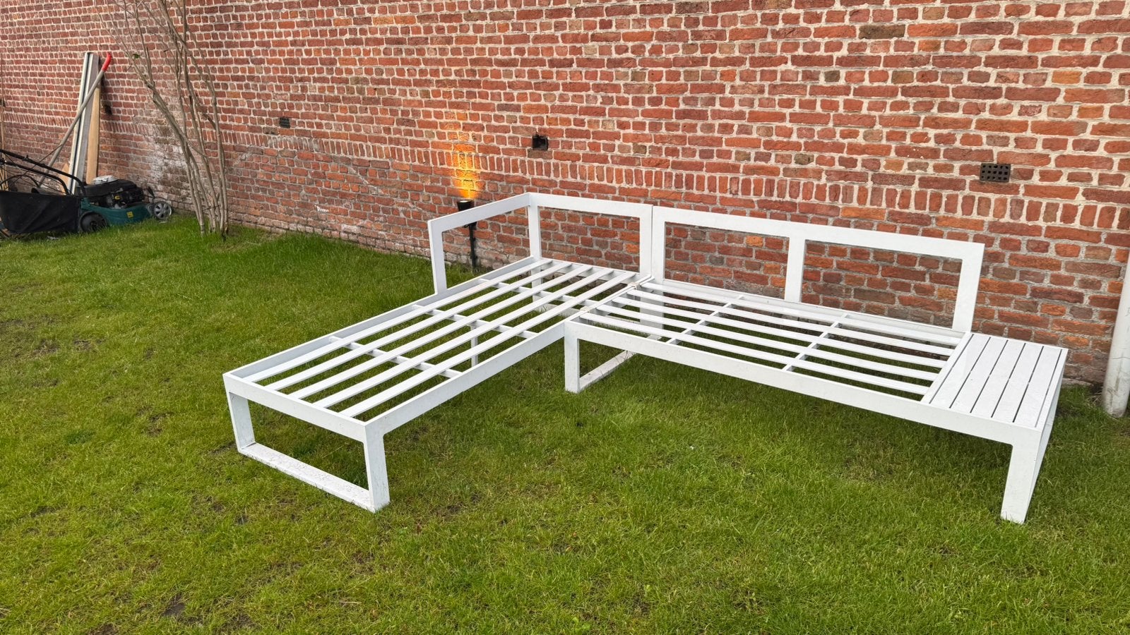 Aluminium loungeset, Jardin & Terrasse, Bancs de jardin, Enlèvement, Comme neuf, Aluminium