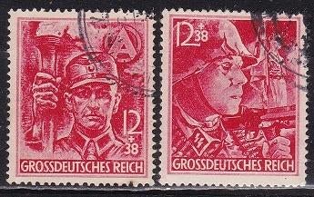 2362 - Duitse Rijk michel 909/910 gestempeld , Partijorganis, Envoi, Empire allemand, Affranchi