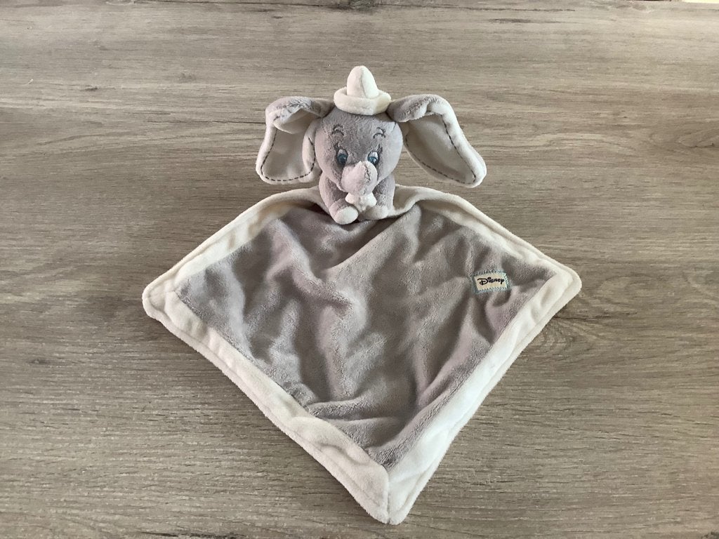 Doudou Disney Dumbo pour bébé, Moyen (20 à 80 cm), Gris, Nicotoy, Lavable