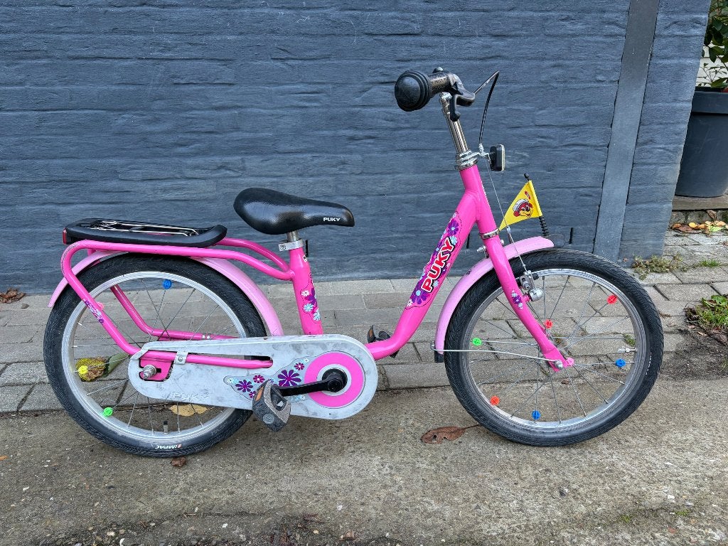 Meisjesfiets Puky Roos 18 inch, Vélos & Vélomoteurs, Frein à rétropédalage, Puky, 18 pouces, Enlèvement