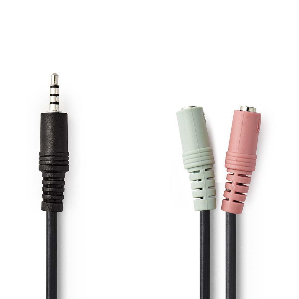 Audio splitterkabel jack 3,5mm headset+microfoon – Nieuw, Audio, Tv en Foto, Audiokabels en Televisiekabels, Ophalen of Verzenden