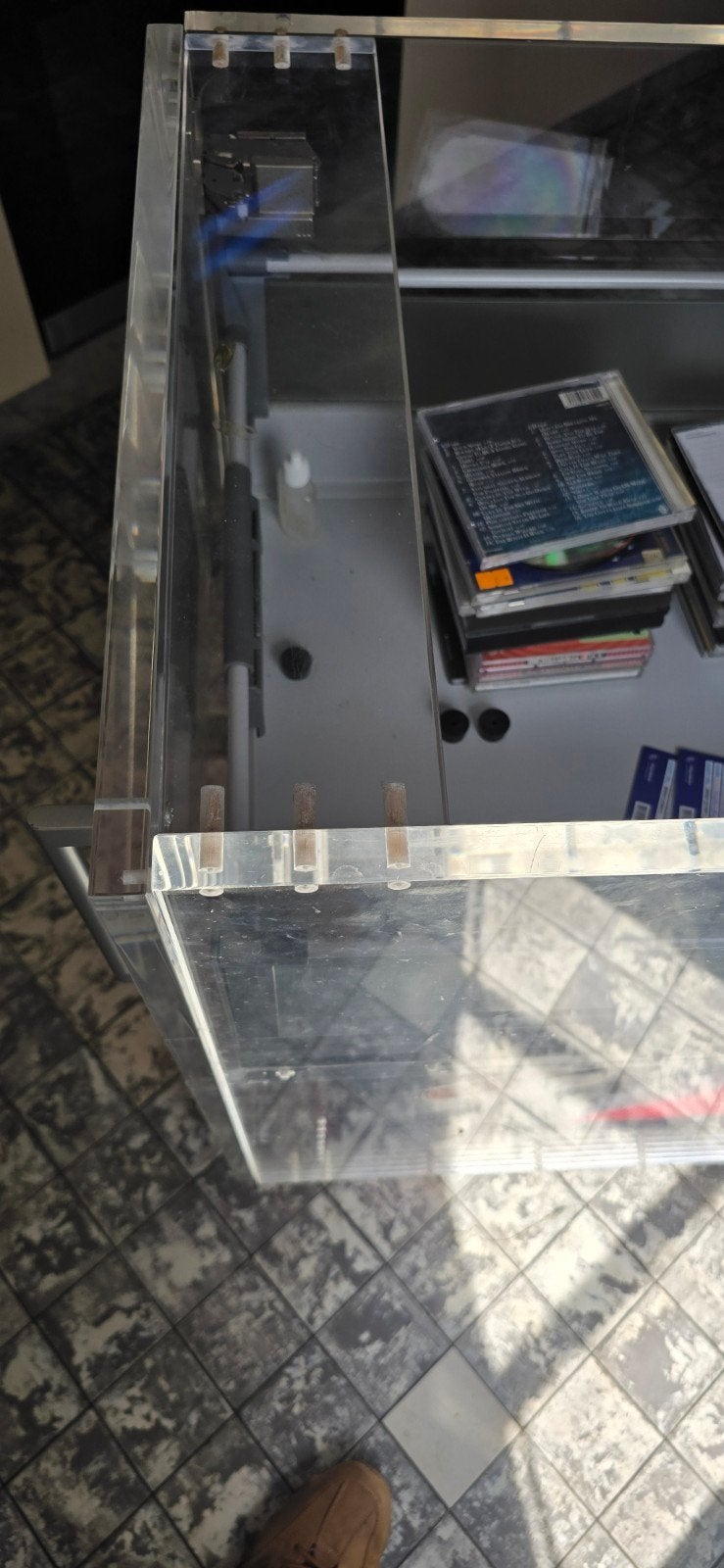 kast plexiglas 18 mm  eindwerk, Ophalen, Gebruikt