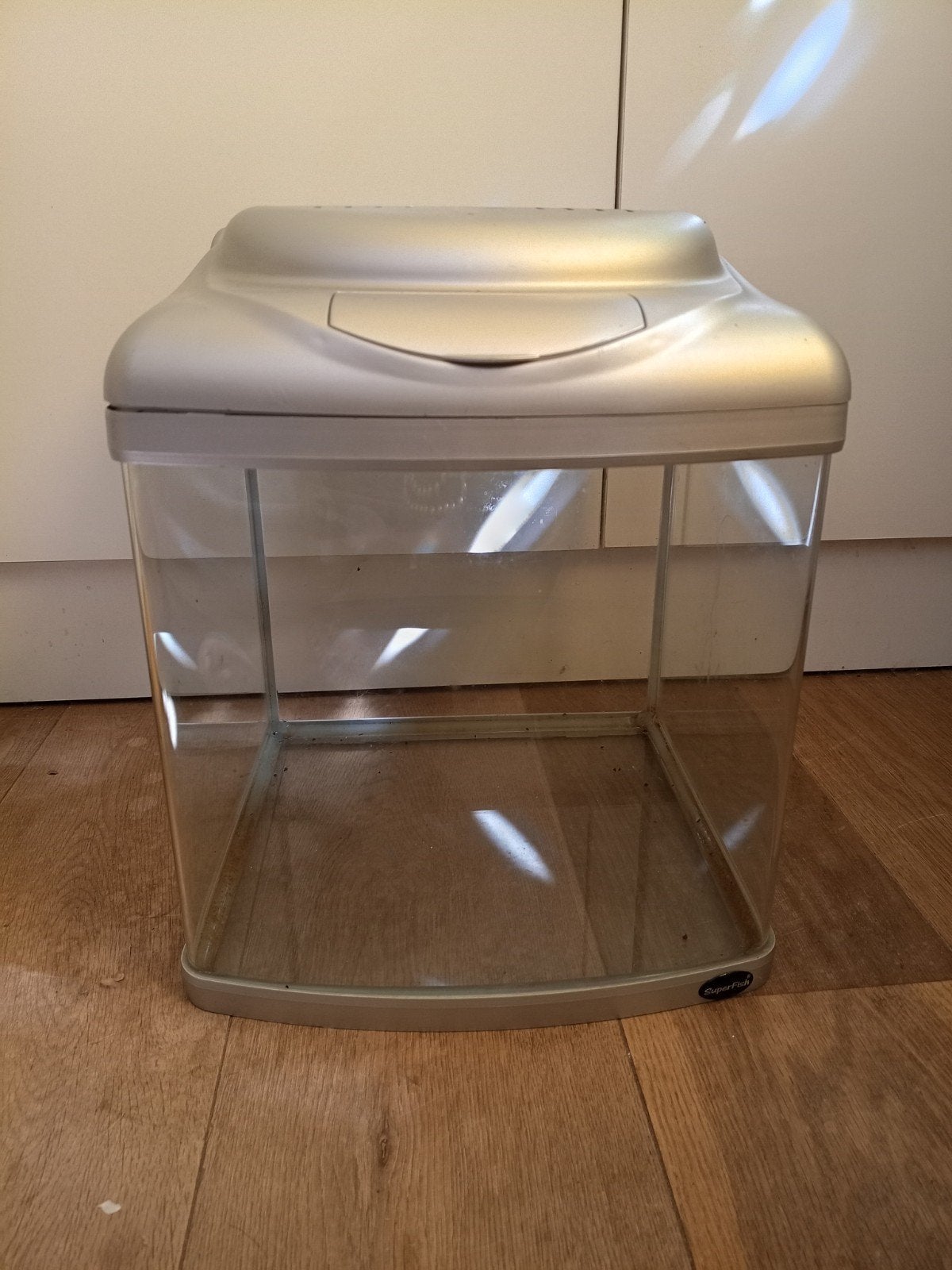 Aquarium Superfish  30L panoramavoorruit + filter+decor, Dieren en Toebehoren, Ophalen, Gebruikt, Superfish, Inclusief deksel