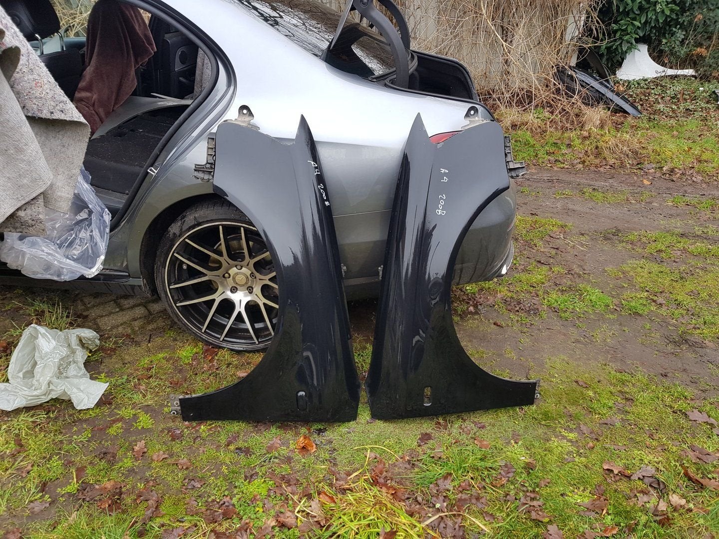 AUDI A4 VOORSCHERMEN LINKS + RECHTS BJ 2008, -, Garde-boue, Utilisé, -