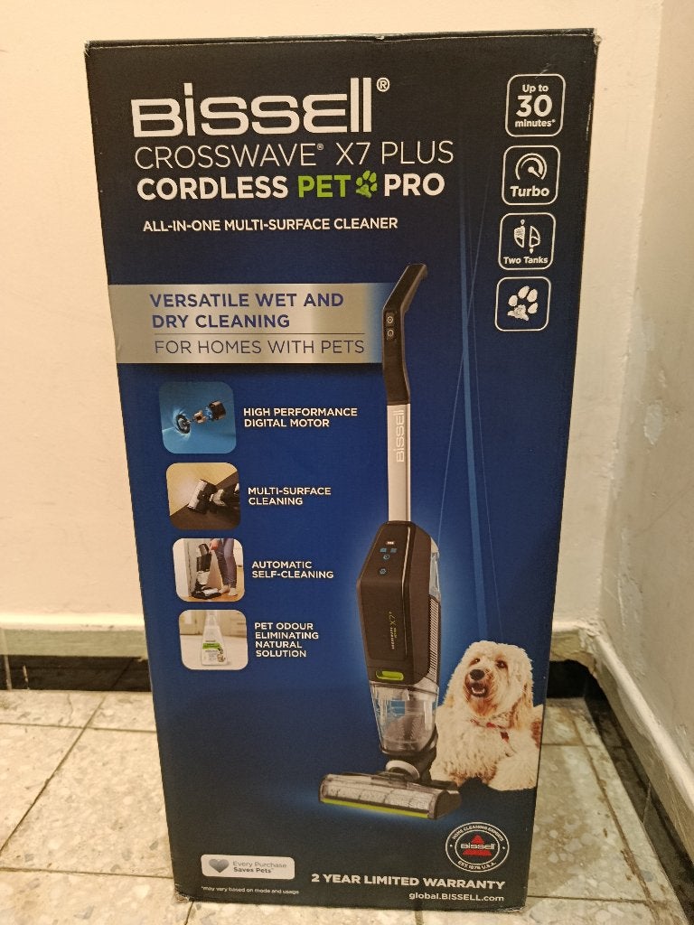 Bissell Nettoyeur CrossWave X7 Plus Pet Pro 3400N, Overige merken, Dweilfunctie, Zo goed als nieuw, Ophalen